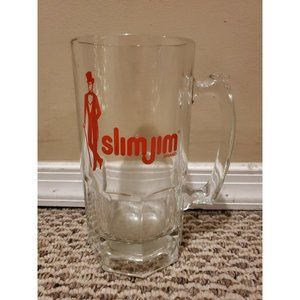 Vintage Slim Jim 8'' 32 oz Glass Beer Mug